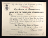Thomas Potts (1900) Temp Second Mate Cert Jun 1919